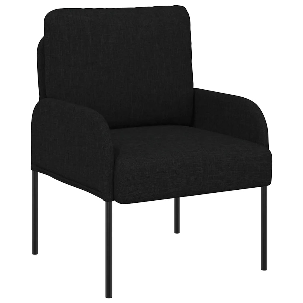 Divano | Divano da soggiorno | Sofa con cuscino 55cm Nero Legno compensato