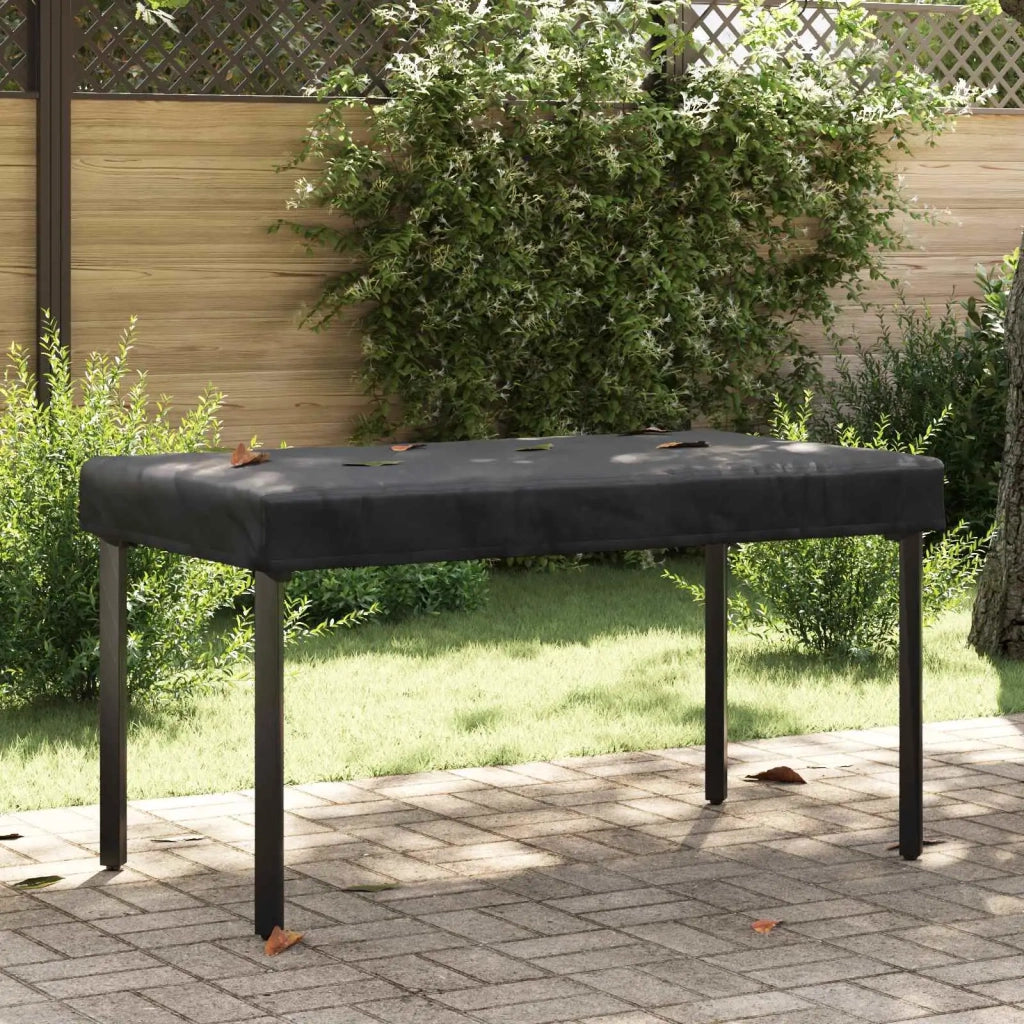 Copertura Tavolo Tinta unita Nero 152 x 92 x 15 cm Tessuto 4106101