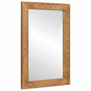 Specchio da bagno con specchio Marrone Chiaro 70 x 50 x 2,5 cm 4018111