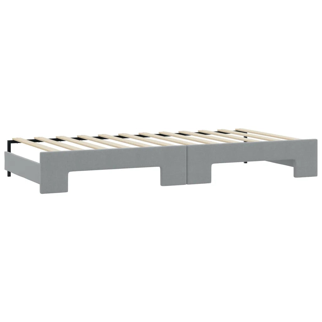 Divano Letto con Letto Estraibile-Sofa Letto-Daybed Grigio Chiaro 80x200 Tessuto 889877