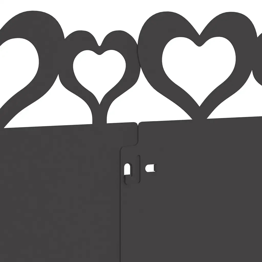 Bordure per prato 10 pz Nero 103 x 0,05 x 22 cm Acciaio CFW4089783