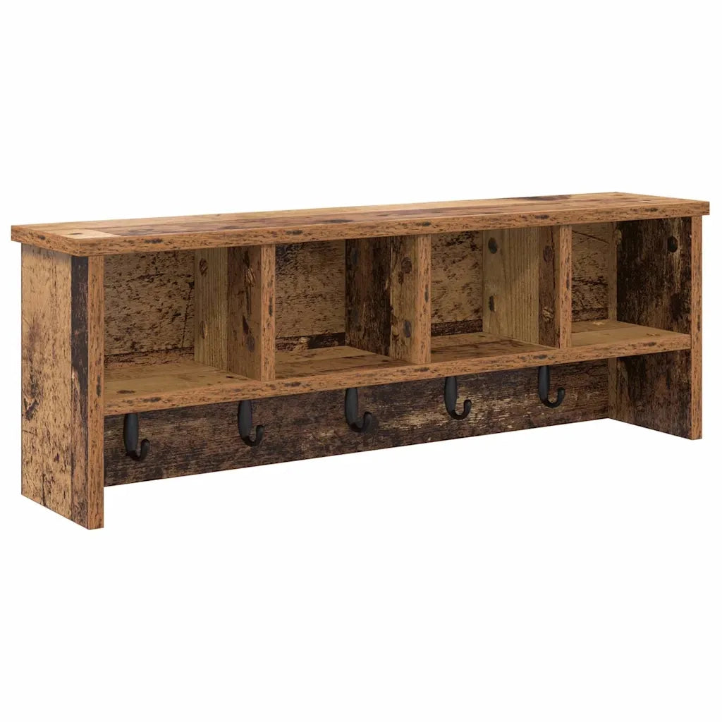 Appendiabiti a muro Legno vecchio 75 x 16 x 26 cm 874321