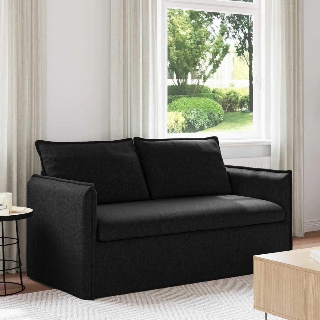 Divano Nero 156 x 82 x 85 cm Tessuto 42024520