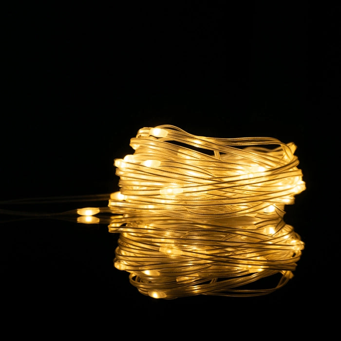 Catena LED esterna 100 luci 10m 3000K IP65 Bluetooth