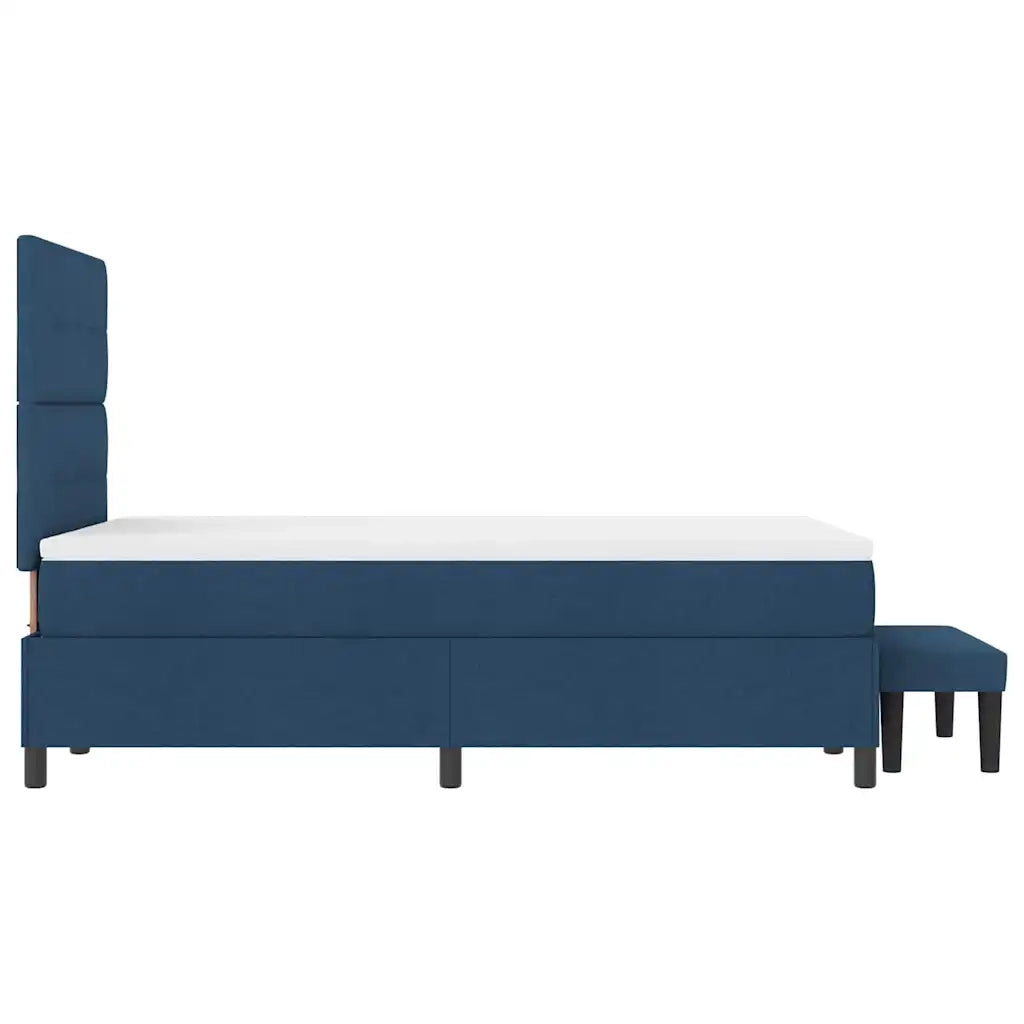 Letto a molle con materasso Blu 120 x 200 cm Tessuto 3344064
