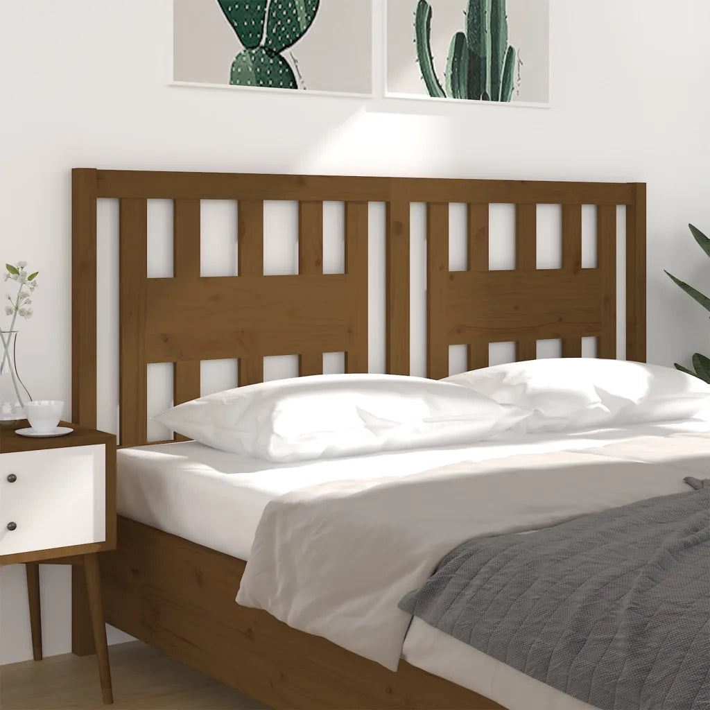 Testiera per Letto ambra 126x4x100 cm in Legno di Pino 818663