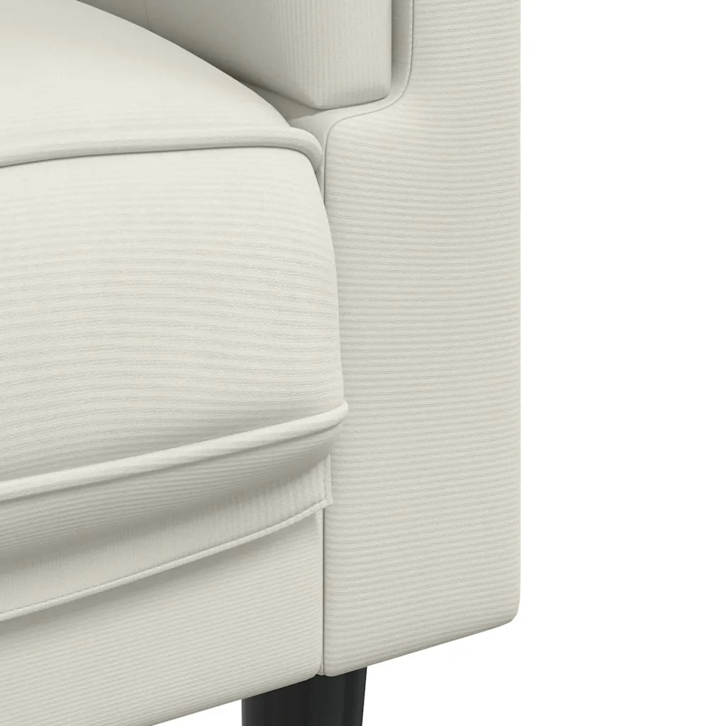 Poltrona | Sedia Relax con Cuscino Crema in Velluto