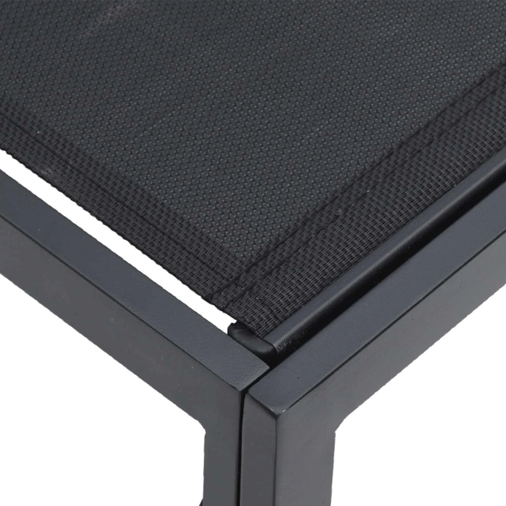 Set Divano da Giardino con cuscino 11 pcs Nero Alluminio 3378907