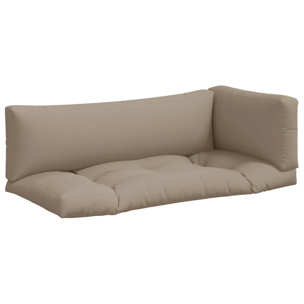 Cuscini per Pallet 3 pz Tortora in Tessuto 314666