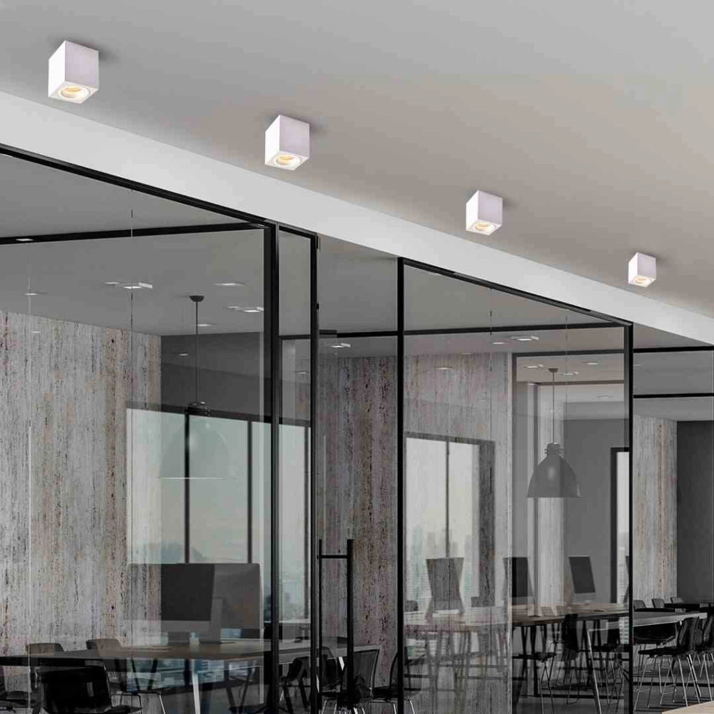 Faretto soffitto Eko-Light BIMA Ring quadrato bianco GU10