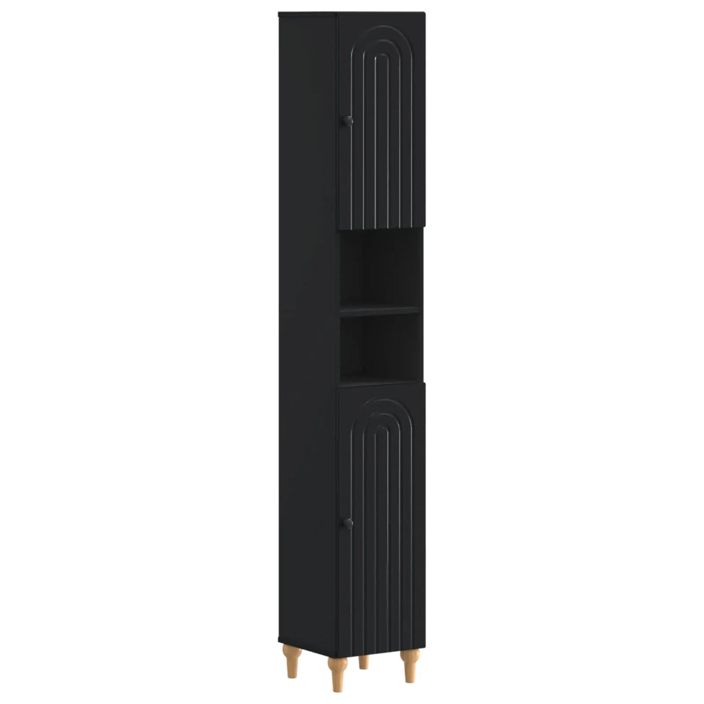 Set di Armadi da Bagno da 2 Pezzi ALKMAAR Nero 3417505