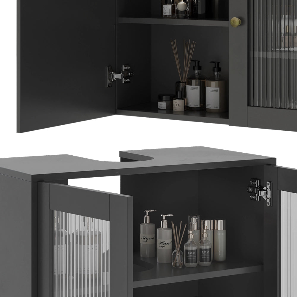 Vicco  Grigio 3 parti con colonna