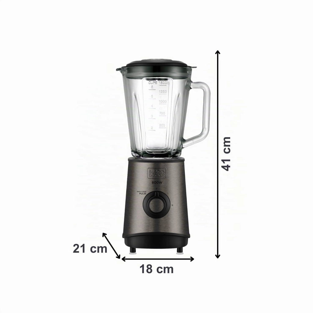 Frullatore con Caraffa Vetro 800W