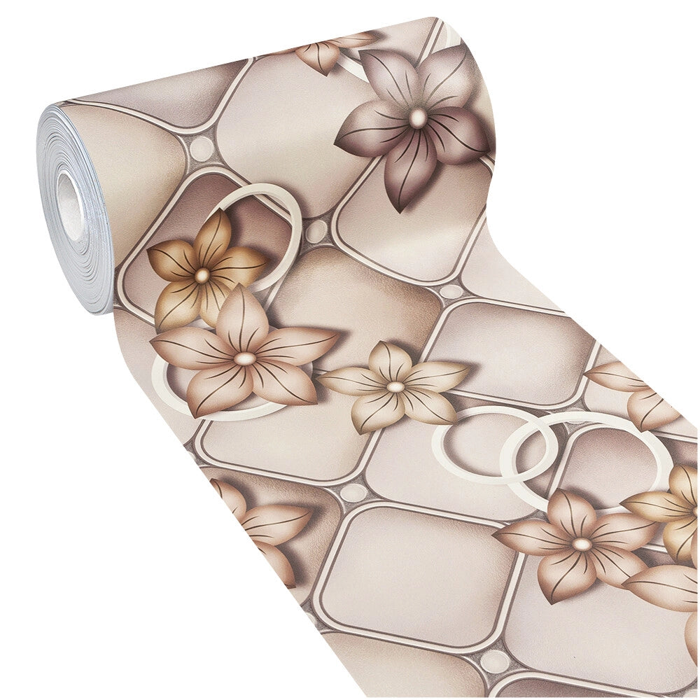 Tappeto Cucina Pvc Antimacchia 51x270 Cm Fiorito Elegante Passatoia Antiscivolo Antisfilo