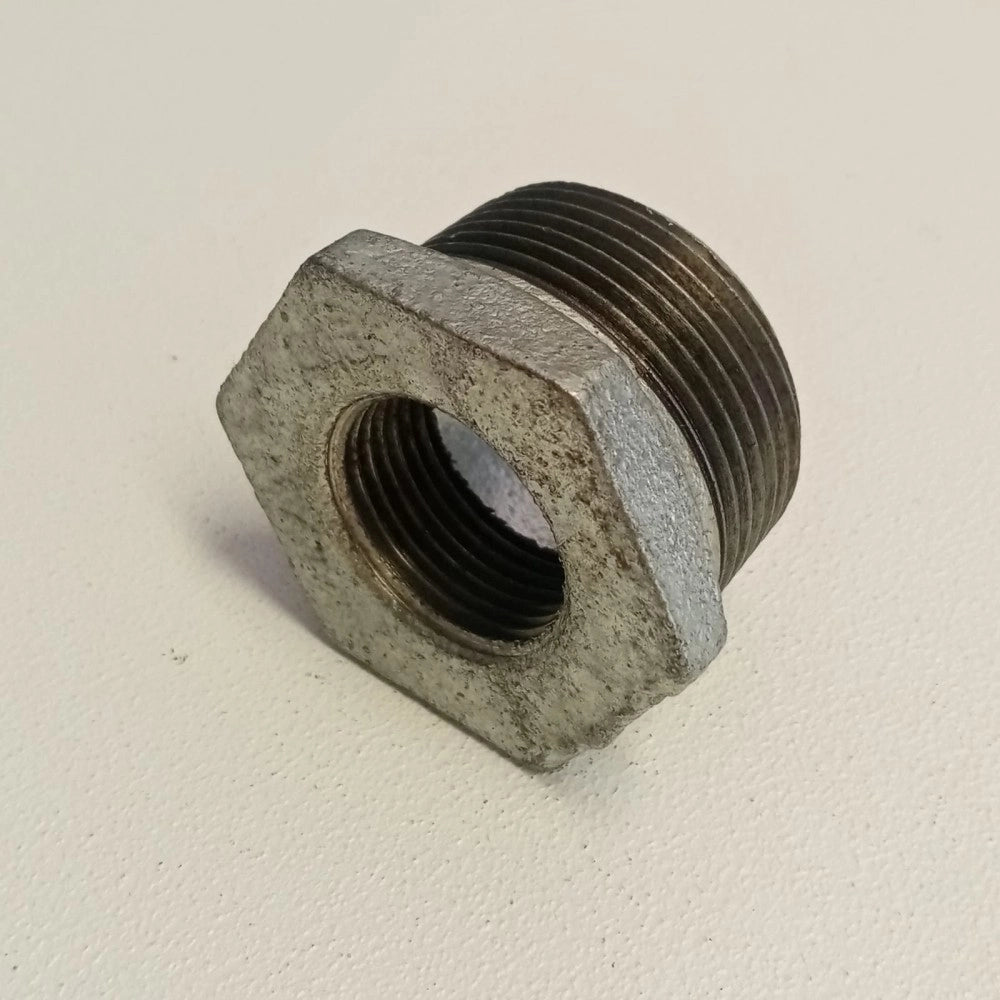 Raccordo mf 1/2''x3/8'' - 2pz riduzione ghisa zincata malleabile