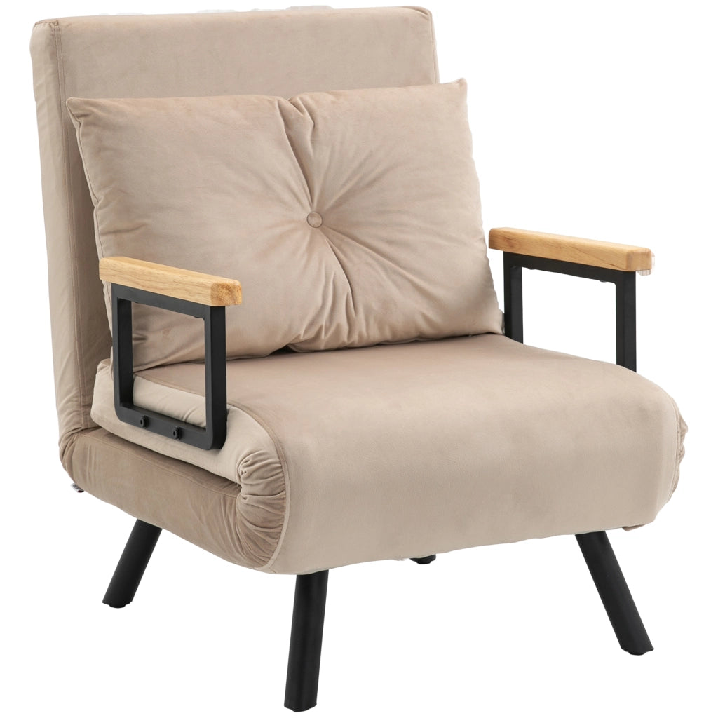 Poltrona Relax ¨C Minimal ¨C Tessuto Nero e Naturale
