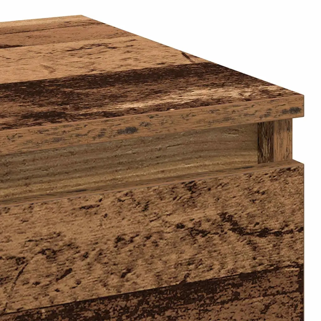 Armadio da Notte con cassetto Legno vecchio 40 x 35 x 50 cm 863482