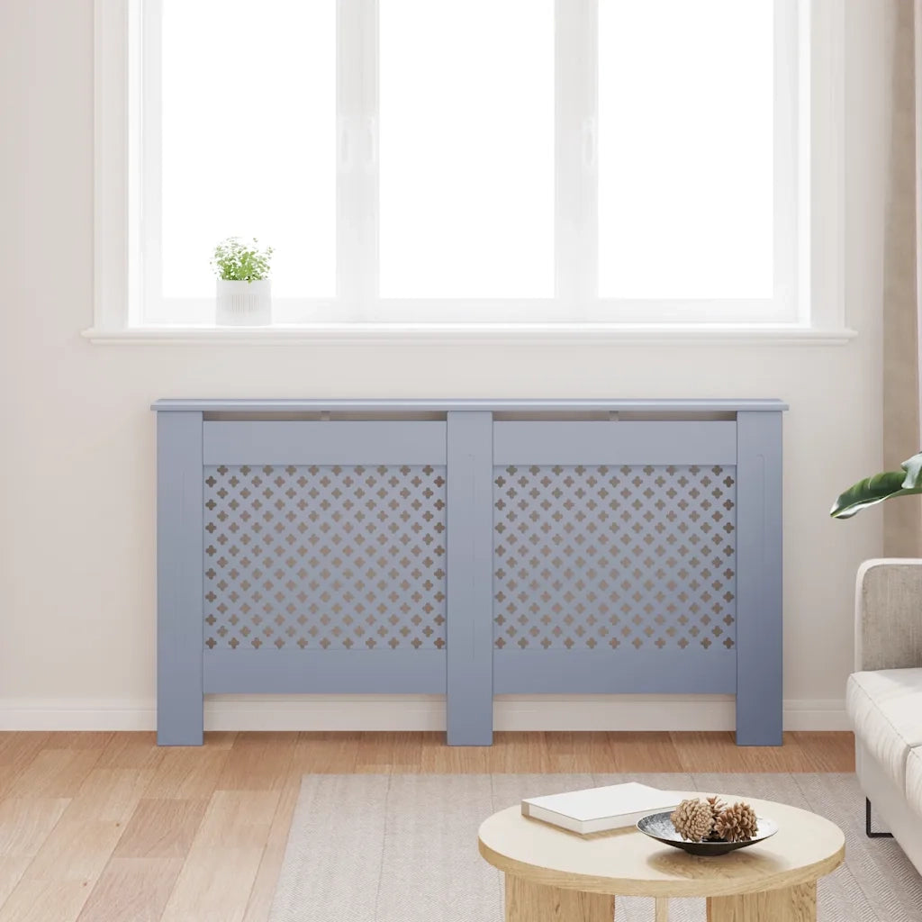 Copertura per Radiatore Antracite 152x19x81 cm in MDF 288194