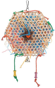 Giocattoli Interattivi per Uccelli - Flessibile in Bambù - Giocattoli da Mordere - Adatti a Parrocchetti - Pappagalli - Conure - Salute degli Animali di Compagnia - Giocattoli per Uccelli