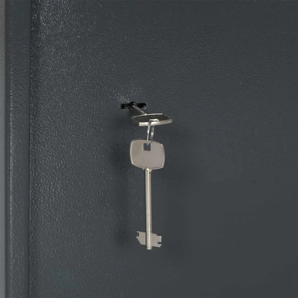 Cassaforte con blocco Grigio scuro 35 x 31 x 50 cm Acciaio 42011316