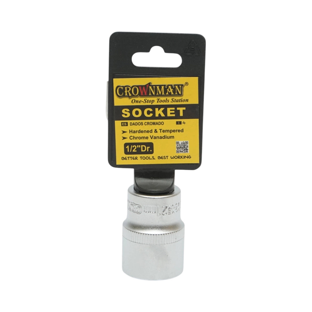 Chiave a bussola quadrata Crownman da 21 mm 1/2 Cr-V