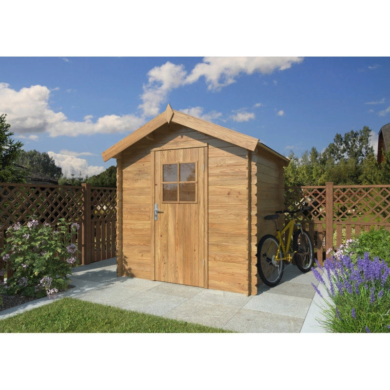 Casetta in legno impregnato 206x176 cm pareti 19 mm  Esterni da Vivere Paola