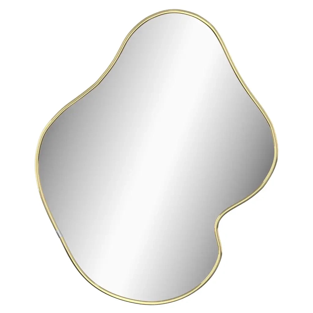 Specchio da Parete | Specchio decorativo Dorato 50x40 cm