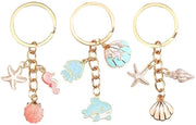 3 Stuks Accessori per Chiavi per Donna con Decorazione Elegante