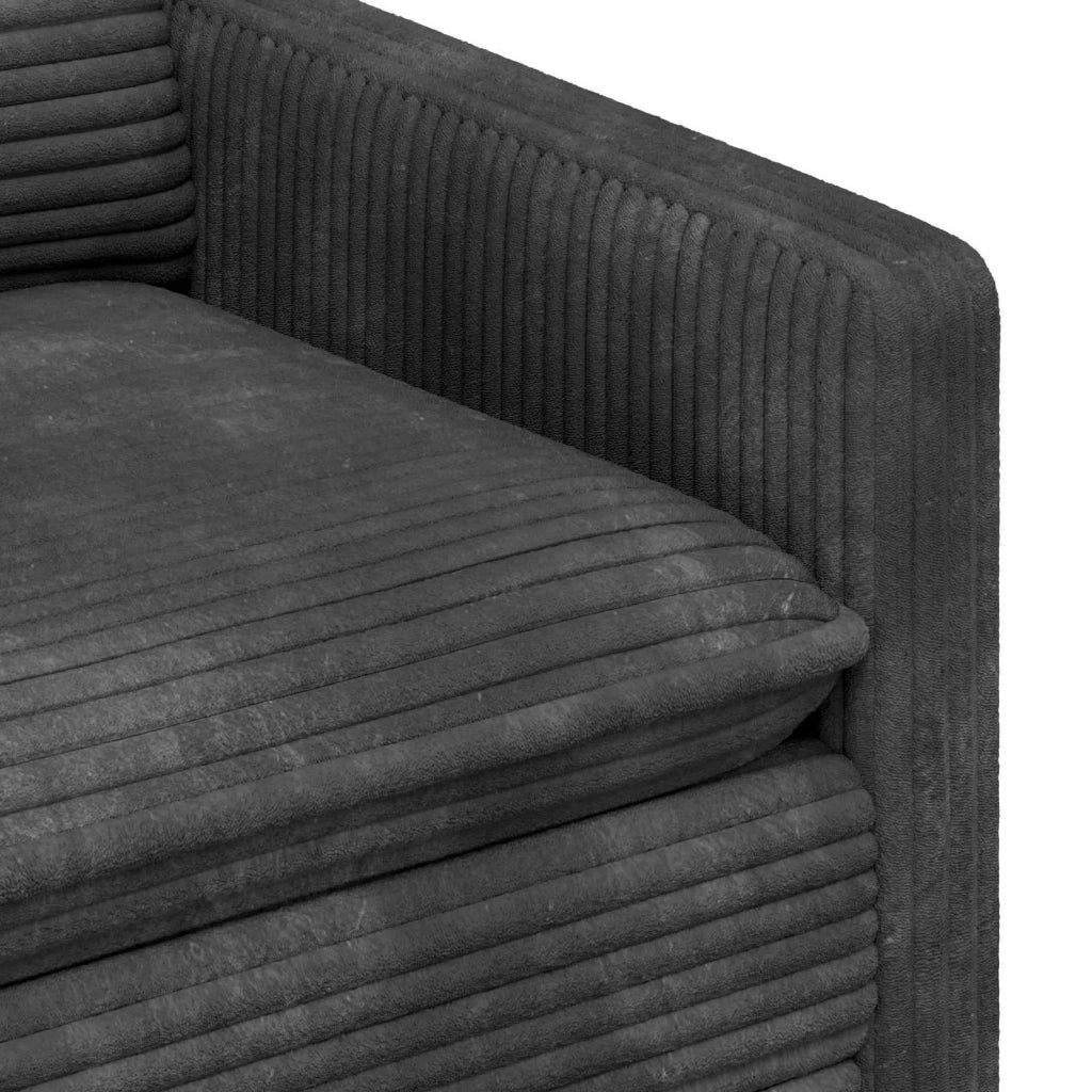 Set di divani 2 pcs Grigio Scuro Poliestere 3417053