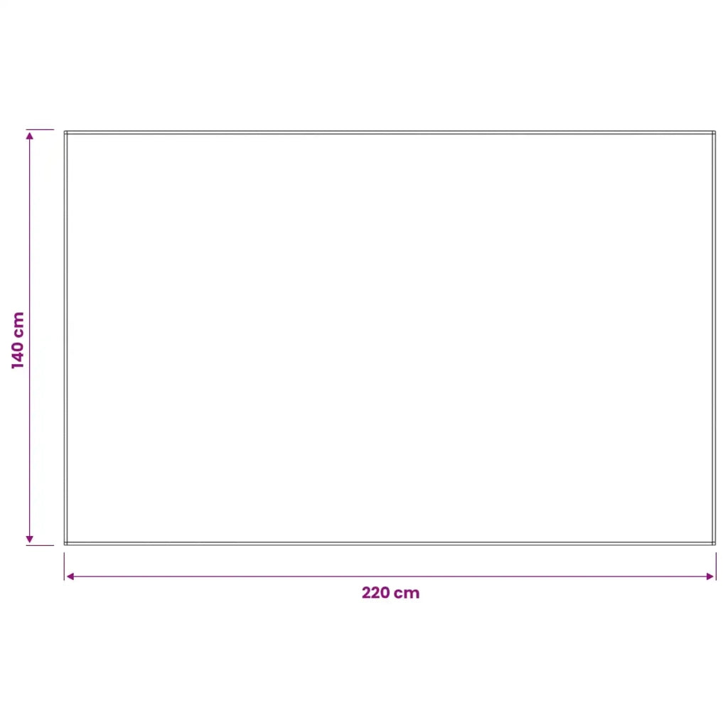 Tovaglia da Tavolo Rettangolare Verde Scuro 140 x 220 cm 42039997