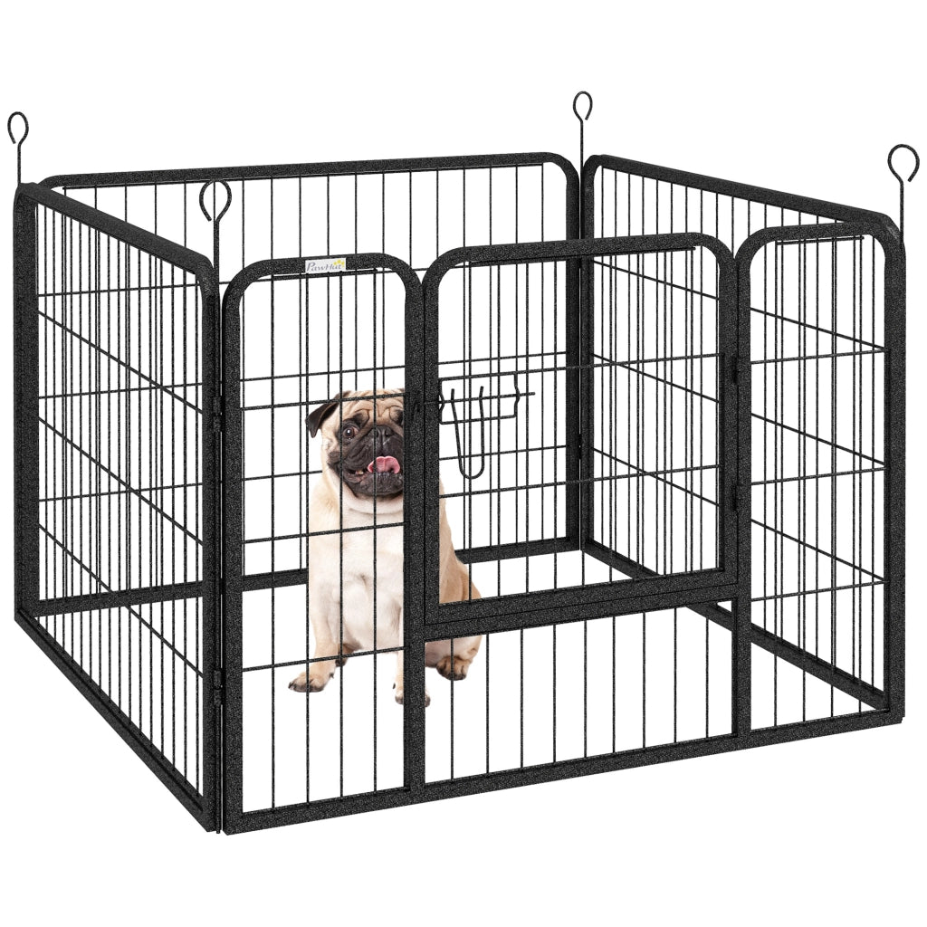 Parco per cani pieghevole 4 pannelli ¨C Minimal ¨C 82x82x60 cm grigio