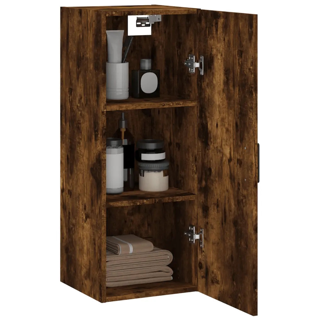 Mobile a Parete Rovere Fumo 34,5x34x90 cm 828865