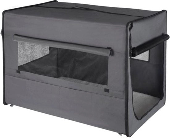 Banco per Cani - Con Cuscino - Adatto per Auto - Grigio - 77x49x56 cm