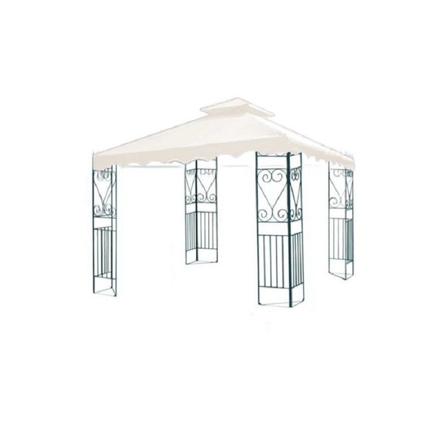 RICAMBIO TOP COPERTURA PER GAZEBO 3137 COLORE BIANCO MT.3X3 CON AIR VENT