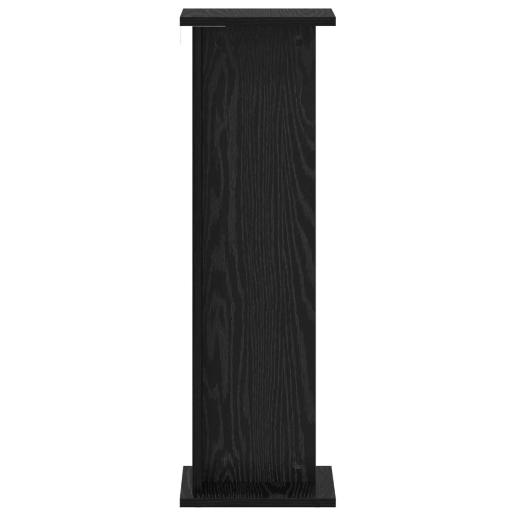Supporto per piante | Sostegno per piante Rovere Nero 25 x 25,5 x 80,5 cm