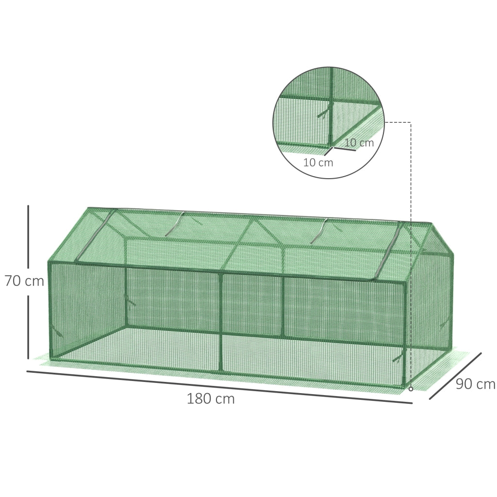 Serra per Giardino e Balcone ¨C Minimal ¨C Verde, PE, 180x90x70cm
