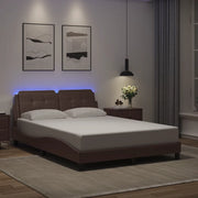 Giroletto con LED senza Materasso Zadar Marrone 120x200 cm