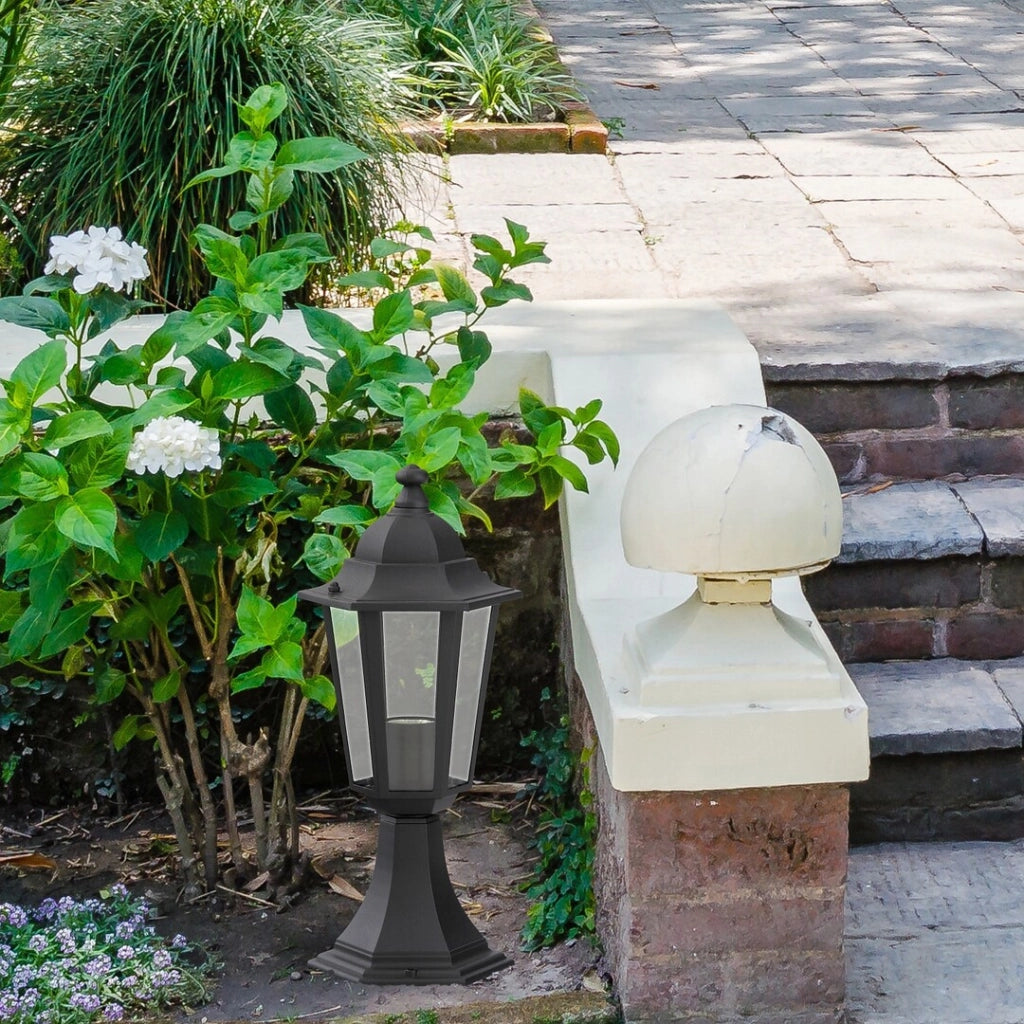 Lampada da giardino a stelo Velence nera E27 Rabalux 8206