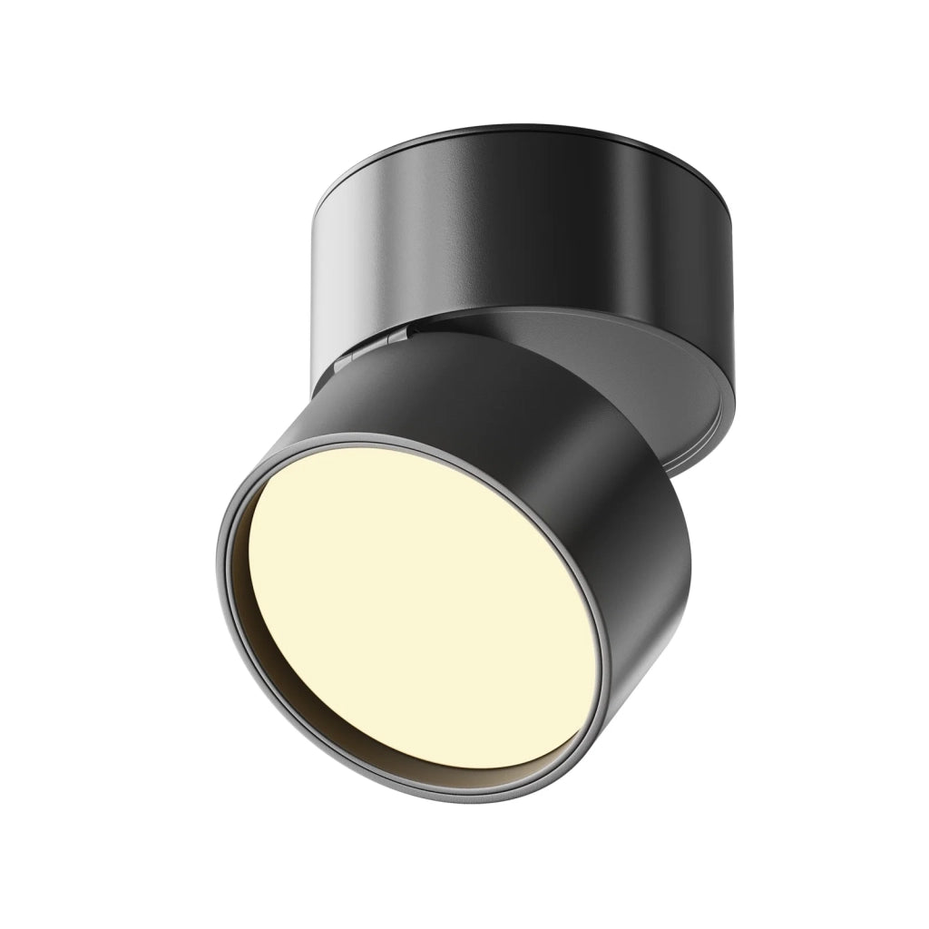 Maytoni Plafoniera moderna Onda 1 luce LED integrato nero alluminio