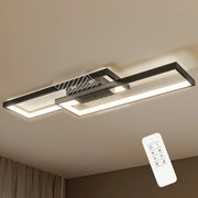 Plafonnier LED ¨C zephmum ¨C 70x30 cm, nero