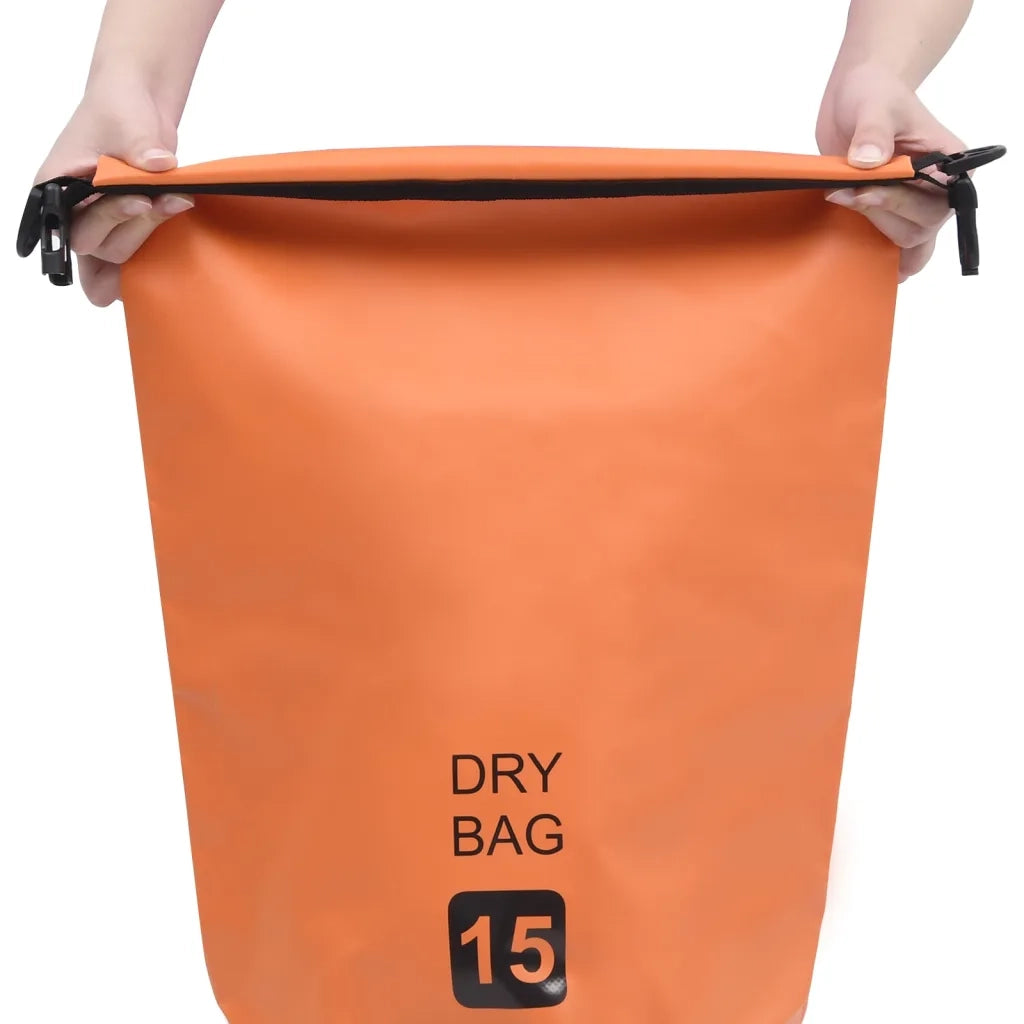 Borsa Impermeabile Arancione 15 L in PVC 92789