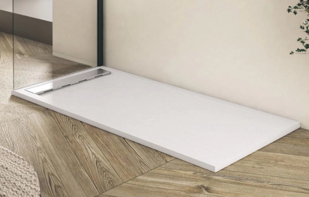 Piatto doccia Bidai con bordo 90X110 cm colore Moka RAL 1019 griglia Moka