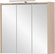 Specchio decorativo in legno di quercia chiaro 65 x 16 x 60 cm