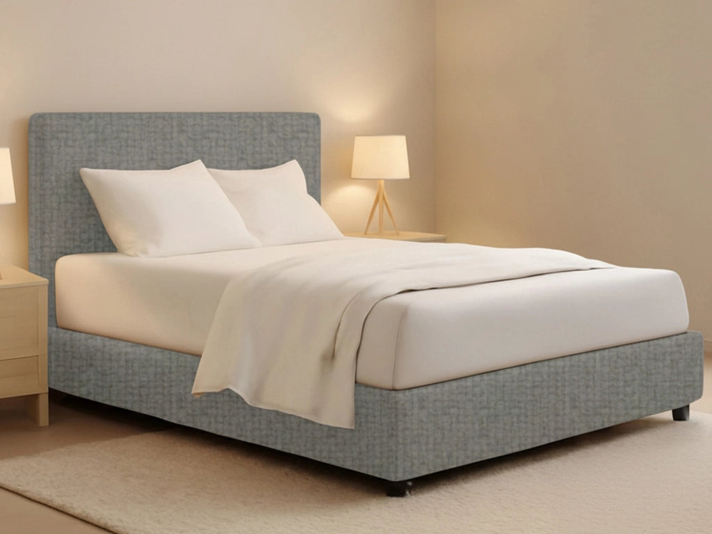 Gosport, Letto Piazza e Mezza Sfoderabile Made in Italy, Grigio Cenere