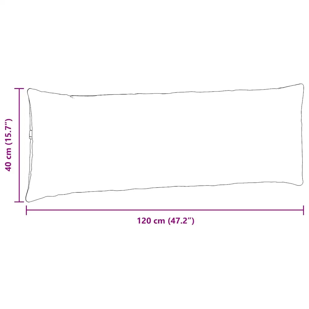 Cuscini da Divano 2 pz | Cuscini per sedie Grigio chiaro 120 x 40 cm Tessuto