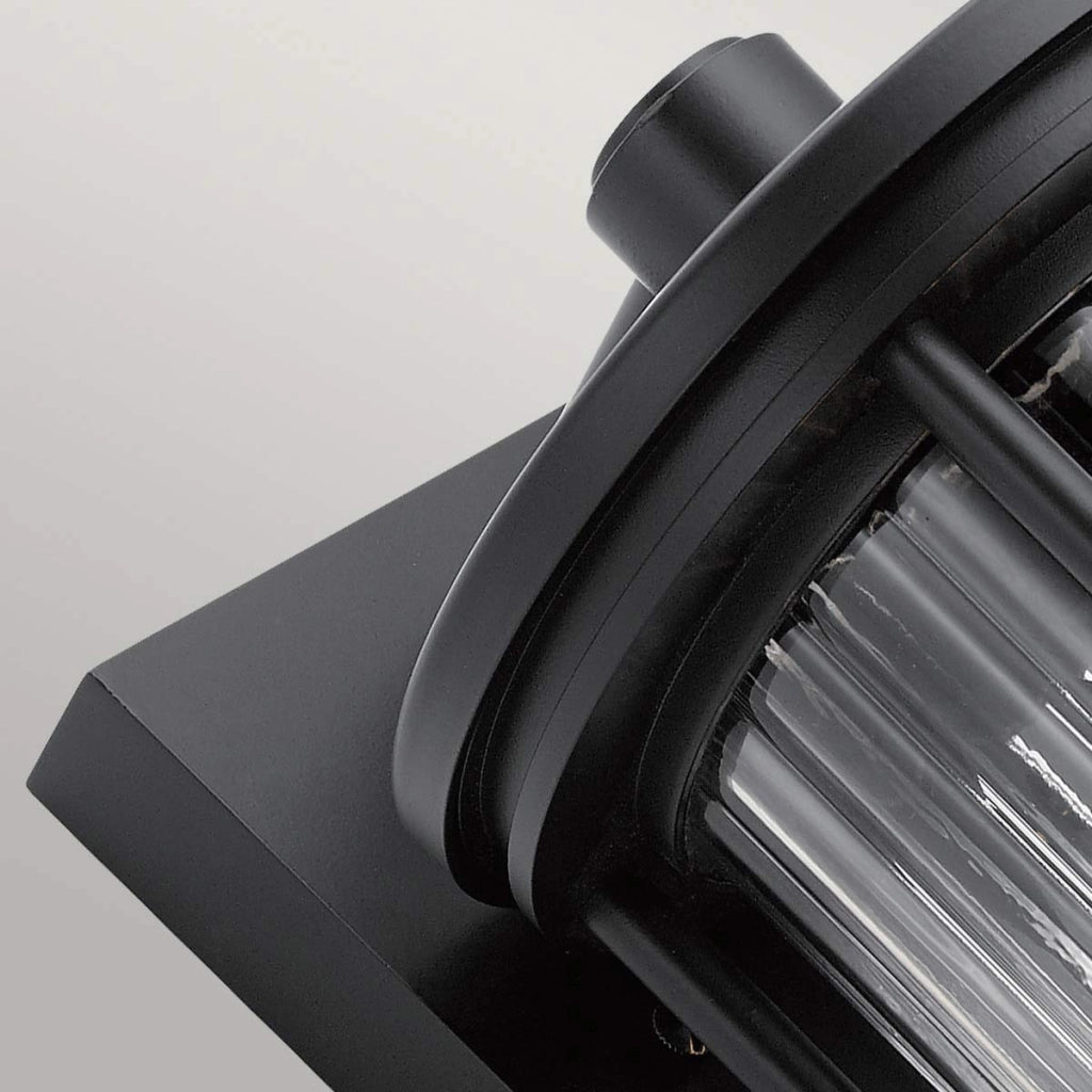 Applique da esterno nera IP44 E27 40W Barras Kichler