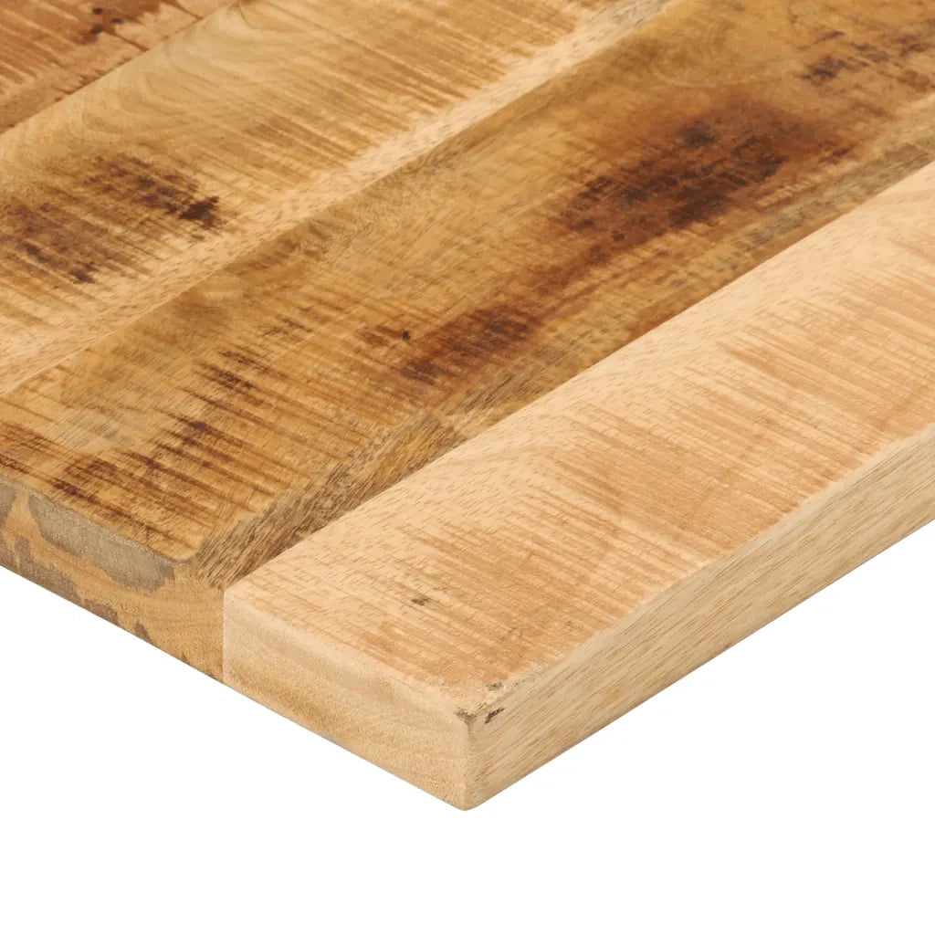 Piano per Tavolo 90x60x2,5cm Rettangolare Legno di Mango Grezzo 371332