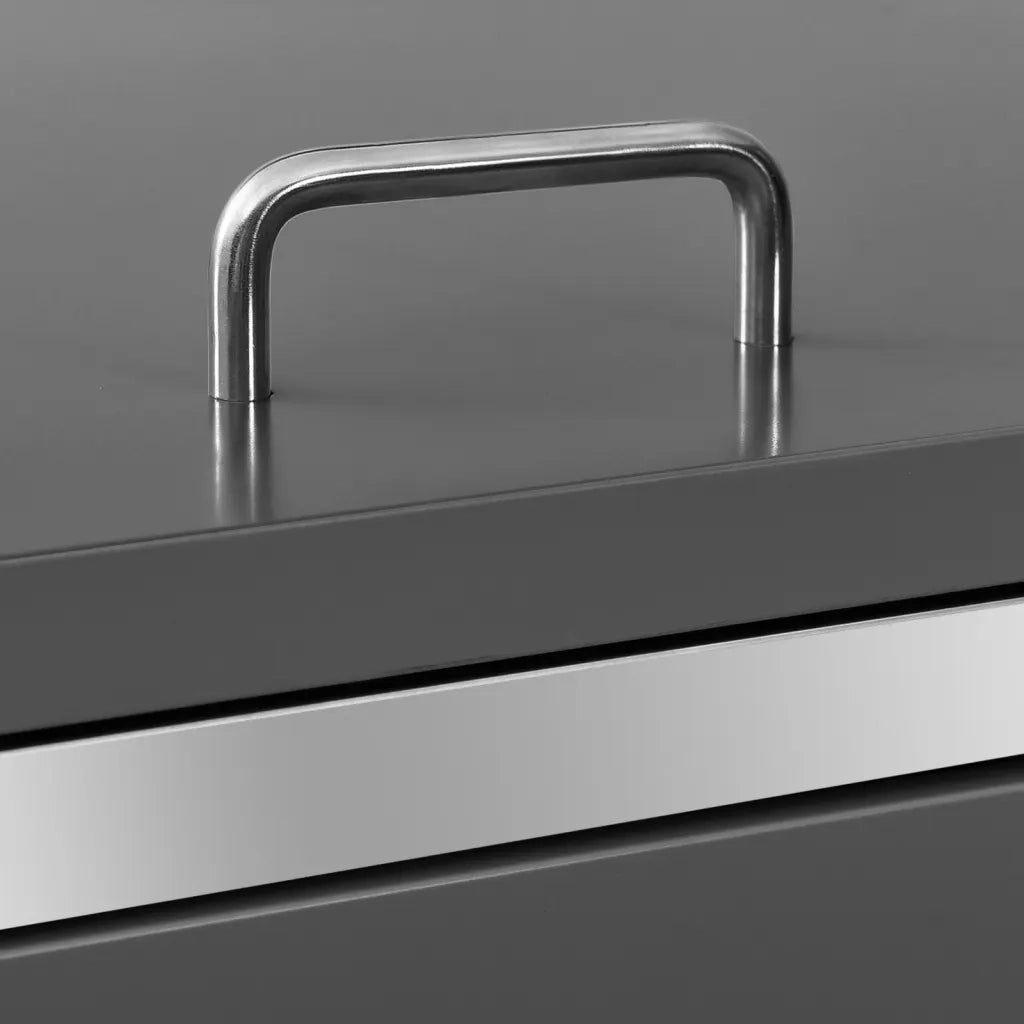 Copribidone per Spazzatura Triplo 207x77,5x115 cm Acciaio Inox cod mxl 52623