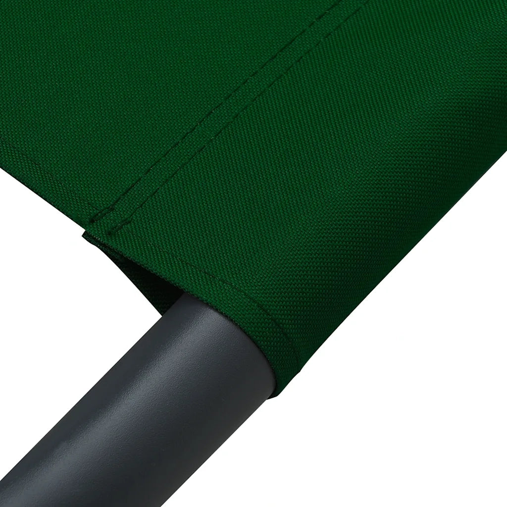 Lettino Prendisole | Sdraio da giardino | Lettino da sole con Baldacchino e Cuscini Verde