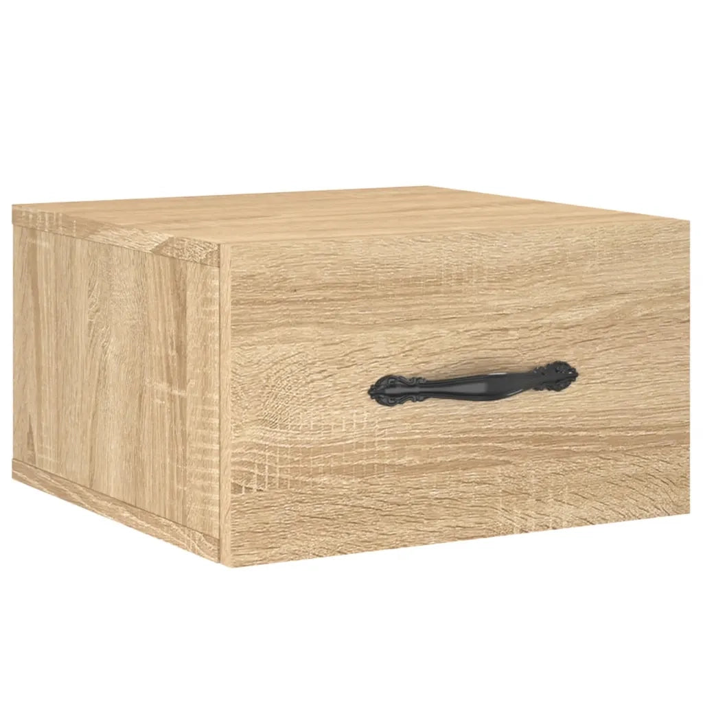 Comodino a Muro Rovere Sonoma 35x35x20 cm 829810